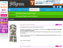 Tablet Screenshot of ecoleprogress.com